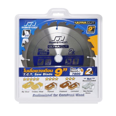 ใบเลื่อยวงเดือน ULTRA ขนาด 9"-10" 24T/40T MARATHON รุ่น M312-1424
