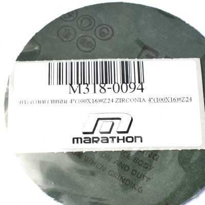 กระดาษทรายกลม 4 นิ้ว(100X16) #Z24 ZIRCONIA MARATHON รุ่น M318-0094