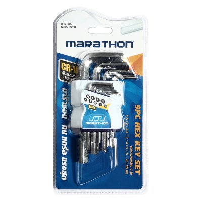 ชุดประแจแอลหกเหลี่ยม MARATHON รุ่น M322-2230 9 ชิ้น ขนาด 1.5-10 มม.