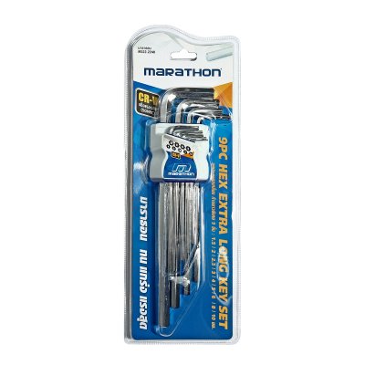 ชุดประแจแอลหกเหลี่ยม ก้านยาวพิเศษ MARATHON รุ่น M322-2240 9 ชิ้น