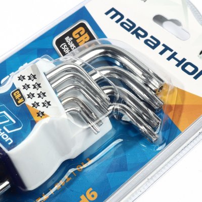 ชุดประแจแอลหัวจีบ (Torx) ก้านยาว MARATHON รุ่น M322-2264 9 ชิ้น (มม.)