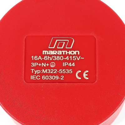 ปลั๊กตัวเมียติดสาย MARATHON 3P+N+E IP44 380V 16A รุ่น M322-5535