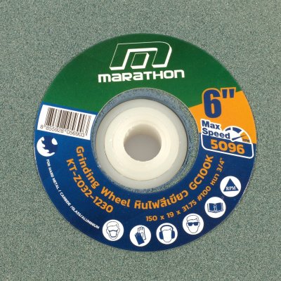 หินไฟ หนา (สีเขียว) MARATHON เบอร์ 100/120 (6"/10")