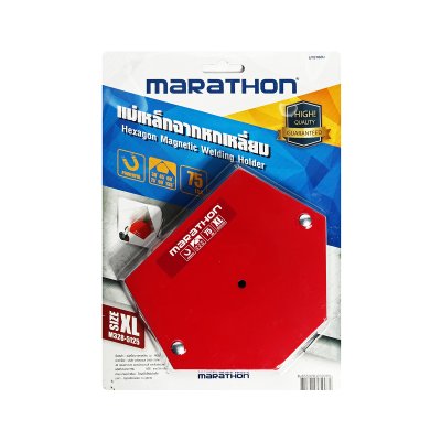 แม่เหล็กจับฉากหกเหลี่ยม MARATHON ขนาด 5-1/2x4-1/4 นิ้ว รับน้ำหนัก 34 กก. รุ่น M328-5125