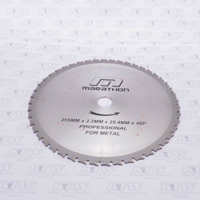 ใบเลื่อยตัดเหล็ก METAL ขนาด 10" 48T MAX3200RPM MARATHON รุ่น M312-1050