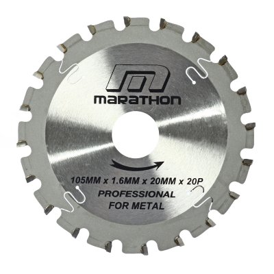 ใบเลื่อยวงเดือนตัดเหล็ก METAL ขนาด 4" 20T MARATHON รุ่น M312-1010