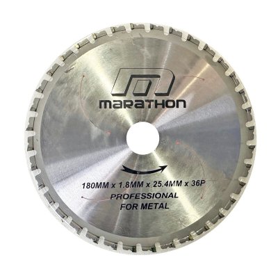 ใบเลื่อยวงเดือนตัดเหล็ก METAL ขนาด 7" 36T MARATHON รุ่น M312-1030