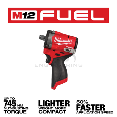 FUEL บล็อกกระแทก M12 MILWAUKEE (1/2"/3/8")