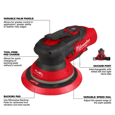 M12 FUEL เครื่องขัดกระดาษทรายวงโคจรแบบสุ่ม 5 มม. MILWAUKEE รุ่น M12FROS50-0