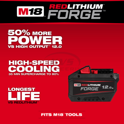 M18 FORGE แบตเตอรี่ 12 แอมป์อาว MILWAUKEE รุ่น M18FB12
