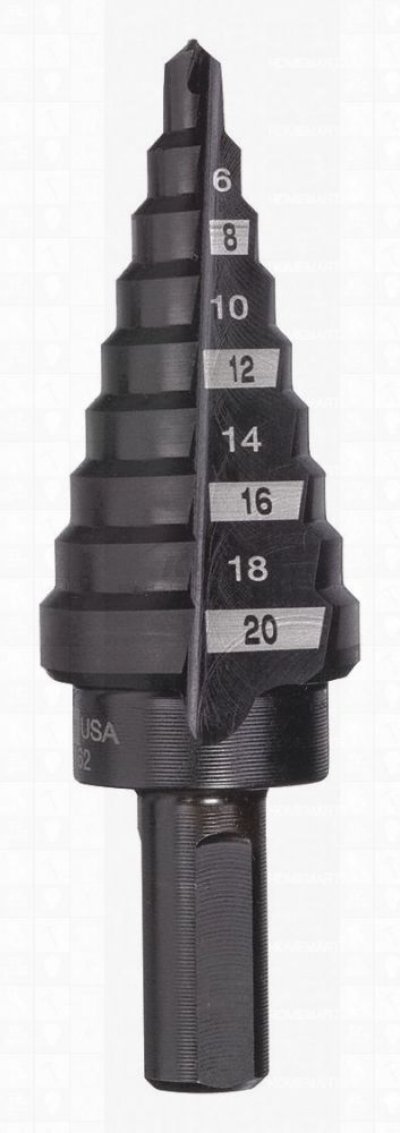 Step Drills 4-20 mm (เหล็ก,สเตนเลส,PVC) MILWAUKEE รุ่น 48-89-9320