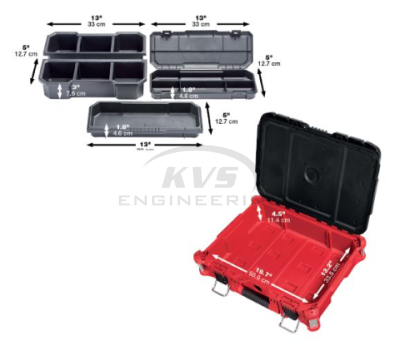 กล่องเครื่องมือ MILWAUKEE PACKOUT ขนาดกลาง รุ่น 48-22-8424
