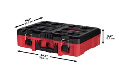กล่องเครื่องมือ MILWAUKEE PACKOUT ขนาดกลางพร้อมโฟมตัด รุ่น 48-22-8450
