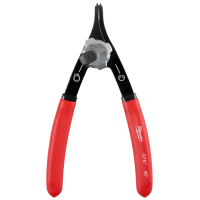 คีมถ่าง-หุบแหวน MILWAUKEE 2in1ปากงอ 45 องศา ขนาดใหญ่ รุ่น 48-22-6537