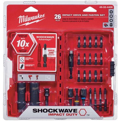 ชุดดอกไขควงและลูกบล็อก MILWAUKEE 26 ชิ้น รุ่น 48-32-4408