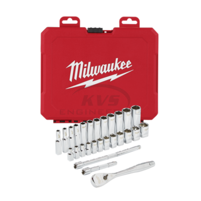 ชุดประแจบล็อก MILWAUKEE 28 ชิ้น (1/4"/1/2")