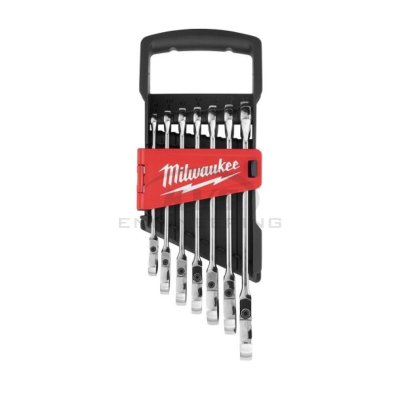 ชุดประแจรวมปรับหัวได้ MILWAUKEE 7 ชิ้น เมตริก รุ่น 48-22-9529