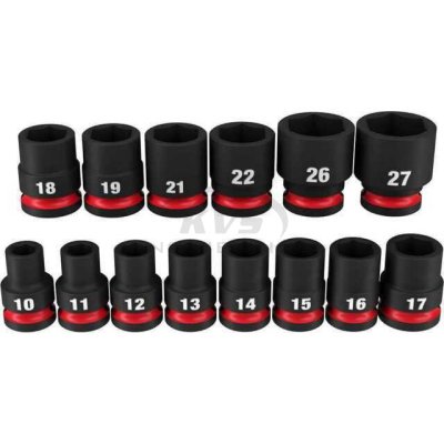 ชุดลูกบล็อกกระแทก MILWAUKEE 1/2" (14 ชิ้น) รุ่น 49-66-7013
