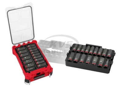 ชุดลูกบล็อกกระแทก MILWAUKEE 1/2" (16 ชิ้น) พร้อมถาดรอง รุ่น 49-66-6818