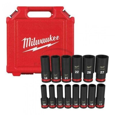 ชุดลูกบล็อกกระแทกยาว MILWAUKEE 1/2" (14 ชิ้น) รุ่น 49-66-7014
