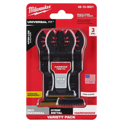 ชุดใบตัดอเนกประสงค์มัลติทูล MILWAUKEE 3 ใบ รุ่น 49-10-9001