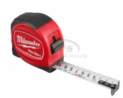 ตลับเมตร MILWAUKEE Red 3m/12ft รุ่น 48-22-7826 รุ่น Tradesman