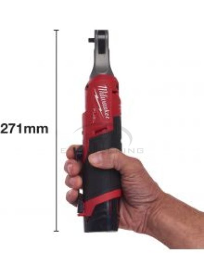 ประแจบล็อกด้ามฟรีไร้สาย MILWAUKEE 12 โวลต์ (ตัวเปล่า) (1/4"/1/2"/3/8")