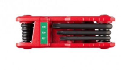 ประแจหกเหลี่ยมหัวทอร์คแบบพับเก็บ MILWAUKEE 8 ชิ้น รุ่น 48-22-2184