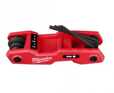 ประแจหกเหลี่ยมแบบพับเก็บ MILWAUKEE 8 ชิ้น รุ่น 48-22-2182