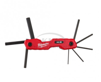 ประแจหกเหลี่ยมแบบพับเก็บ MILWAUKEE 8 ชิ้น รุ่น 48-22-2182