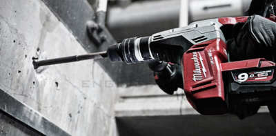 สว่านโรตารี่ไร้สาย MILWAUKEE 18 โวลต์ 5 กก. SDS Max แบตเตอรี่ 9 แอมป์อาว 2 ก้อน รุ่น M18CHM-902C