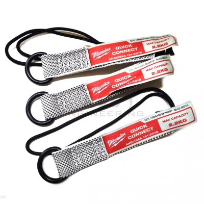 สายเซฟตี้ล็อกเครื่องมือ MILWAUKEE 2.2 kg. Quick Connect (แพ็ค 3 ชิ้น) รุ่น 48-22-8822A
