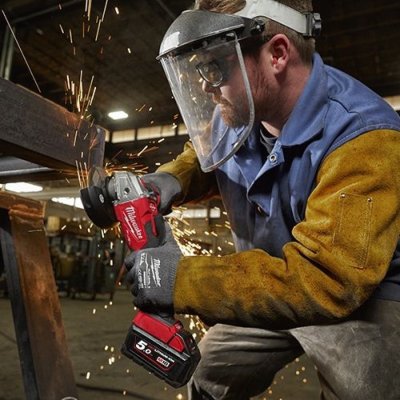 เครื่องเจียร MILWAUKEE 4" ไร้สายระบบเบรค 18 โวลต์ รุ่น M18FSAG100XB-0X0