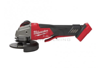 เครื่องเจียร MILWAUKEE 4” ไร้สาย 18 โวลต์ ปรับความเร็วรอบได้ สวิทซ์ท้อง ระบบเบรค รุ่น M18FSAGV100XPDB-0X0