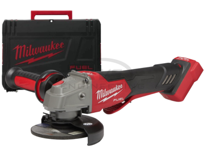 เครื่องเจียร MILWAUKEE 5” ไร้สาย 18 โวลต์ ปรับความเร็วรอบได้ สวิทซ์ท้อง ระบบเบรค รุ่น M18FSAGV125XPDB-0X0