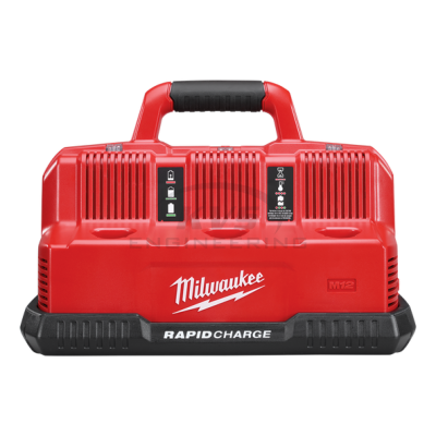 แท่นชาร์จแบตเตอรี่ MILWAUKEE 12-18 โวลต์ แบบชาร์จเร็ว 6 ช่อง รุ่น M12-18C3