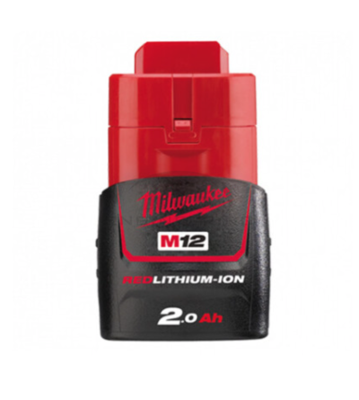 แบตเตอรี่ MILWAUKEE 12 โวลต์ 2.0 แอมป์อาว รุ่น M12B2
