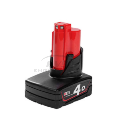 แบตเตอรี่ MILWAUKEE 12 โวลต์ 4.0 แอมป์อาว รุ่น M12B4