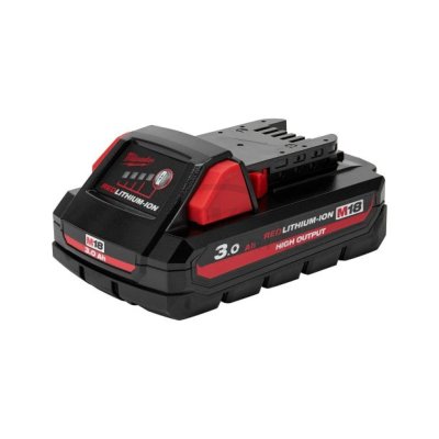 แบตเตอรี่ MILWAUKEE 18 โวลต์ 3.0 แอมป์อาว HIGH OUTPUT รุ่น M18HB3
