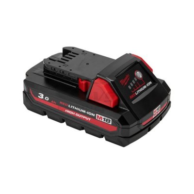 แบตเตอรี่ MILWAUKEE 18 โวลต์ 3.0 แอมป์อาว HIGH OUTPUT รุ่น M18HB3