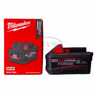แบตเตอรี่ MILWAUKEE 18 โวลต์ ขนาด 6.0 แอมป์อาวว์ รุ่น M18FB6