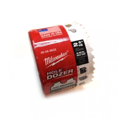 โฮลซอว์ MILWAUKEE 65 มม. 2- 9/16" Ice Hardened รุ่น 49-56-9632