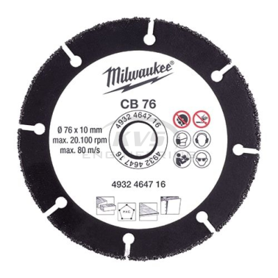 ใบตัดอเนกประสงค์คาร์ไบด์ MILWAUKEE 3" รุ่น 4932464716