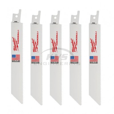 ใบเลื่อยชักตัดท่อพีวีซี MILWAUKEE 4" (5 ใบ) รุ่น 49-00-5614