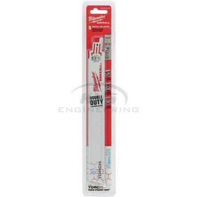 ใบเลื่อยชักตัดเหล็ก MILWAUKEE 9" TORCH 10 TPI (5ใบ) รุ่น 48-00-5713