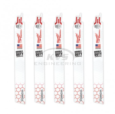 ใบเลื่อยชักตัดเหล็ก MILWAUKEE 9" TORCH 14 TPI (5ใบ) รุ่น 48-00-5787