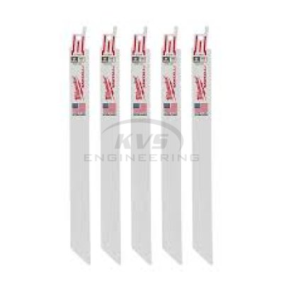 ใบเลื่อยชักตัดเหล็ก MILWAUKEE 9" Thin Kerf 18 TPI (5ใบ) รุ่น 48-00-5188
