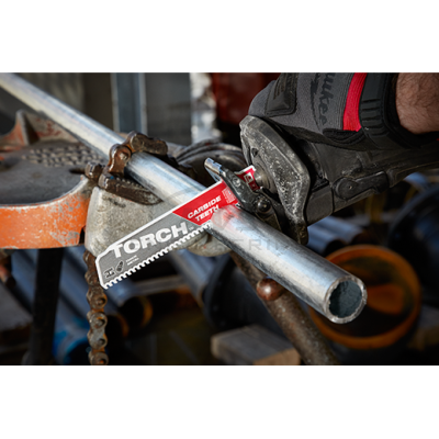 ใบเลื่อยชักตัดโลหะ MILWAUKEE 6" ฟันคาร์ไบด์ 7 TPI (1 ใบ) รุ่น 48-00-5201