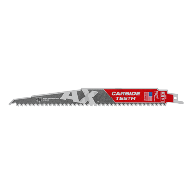 ใบเลื่อยชักตัดไม้ MILWAUKEE 9" AX ฟันคาร์ไบด์ 5 TPI (1 ใบ) รุ่น 48-00-5226