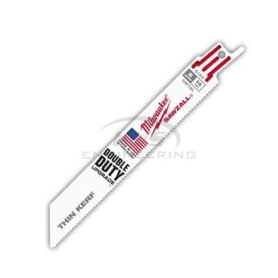 ใบเลื่อยซอว์ซอลตัดเหล็ก MILWAUKEE 6" TORCH Thin Kerf Ice Hardened 18 TPI (5 ใบ) รุ่น 48-00-4184